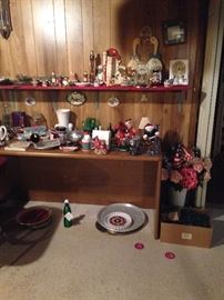 EVERYTHING ELSE IN THE HOUSE $1.00 EACH, EXCEPT SOME FURNITURE PRICED $5.00 TO $10.00! PLASTIC TABLES AND SHELFS NOT FOR SALE!