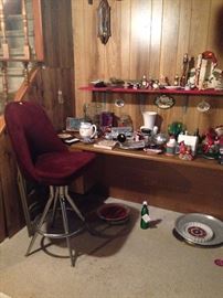 STOOL $10.00 AND DESK $5.00 EACH! EVERYTHING ELSE IN THE HOUSE $1.00 EACH, EXCEPT SOME FURNITURE PRICED $5.00 TO $10.00! PLASTIC TABLES AND SHELFS NOT FOR SALE!
