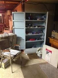 METAL CABINET $10.00 AND CHAIR $5.00! EVERYTHING ELSE IN THE HOUSE $1.00 EACH, EXCEPT SOME FURNITURE PRICED $5.00 TO $10.00! PLASTIC TABLES AND SHELFS NOT FOR SALE!