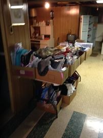 EVERYTHING ELSE IN THE HOUSE $1.00 EACH, EXCEPT SOME FURNITURE PRICED $5.00 TO $10.00! PLASTIC TABLES AND SHELFS NOT FOR SALE!