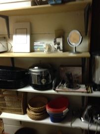 EVERYTHING ELSE IN THE HOUSE $1.00 EACH, EXCEPT SOME FURNITURE PRICED $5.00 TO $10.00! PLASTIC TABLES AND SHELFS NOT FOR SALE!