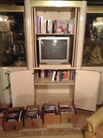 3 PIECE WALL UNIT $5.00! EVERYTHING ELSE IN THE HOUSE $1.00 EACH, EXCEPT SOME FURNITURE PRICED $5.00 TO $10.00! PLASTIC TABLES AND SHELFS NOT FOR SALE!