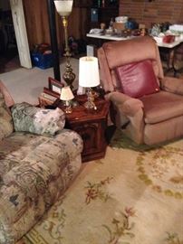 CHAIRS AND END TABLES $5.00 EACH! EVERYTHING ELSE IN THE HOUSE $1.00 EACH, EXCEPT SOME FURNITURE PRICED $5.00 TO $10.00! PLASTIC TABLES AND SHELFS NOT FOR SALE!
