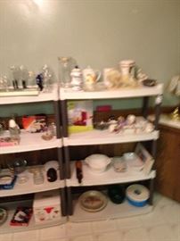 EVERYTHING ELSE IN THE HOUSE $1.00 EACH, EXCEPT SOME FURNITURE PRICED $5.00 TO $10.00! PLASTIC TABLES AND SHELFS NOT FOR SALE!