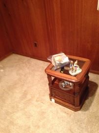 SOLID WOOD TABLE $5.00 EVERYTHING ELSE IN THE HOUSE $1.00 EACH, EXCEPT SOME FURNITURE PRICED $5.00 TO $10.00! PLASTIC TABLES AND SHELFS NOT FOR SALE!