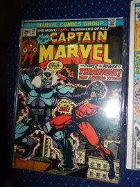 12 & 15 cent comics, boxes of other comics