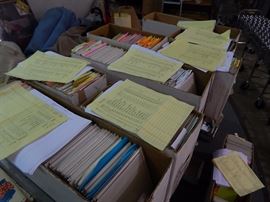 12 & 15 cent comics, boxes of other comics