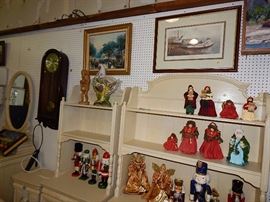bedroom sets, Christmas nutcrackers, artwork