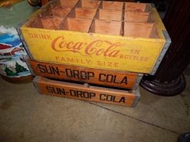 advertising crates, Coca Cola