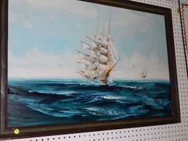 oil paintings, nautical items
