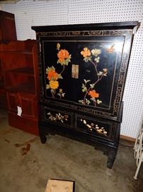 cabinets, furniture, oak, walnut, oriental, bookcases