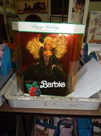 Holiday Barbie's, several early years