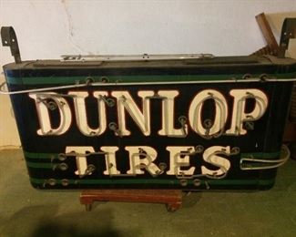 1939 Vintage Neon/ Porcelain Sign from Dardanelle Motors  at 205 North Front Street Building. 
75” width  x 16” depth x 36” height 
