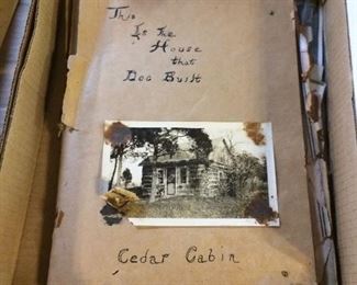 Antique photo Scrap Book and photos