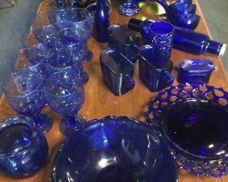 Cobalt Glassware and Collectibles