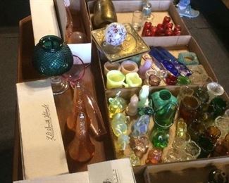 Toothpick Holder collection, Glass Door knobs, Fenton, Etc
