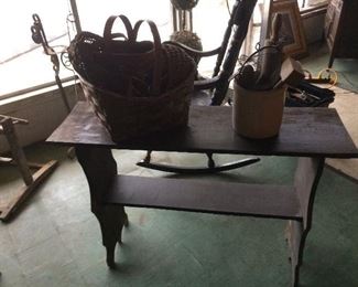 Primitive Grey Painted Table
