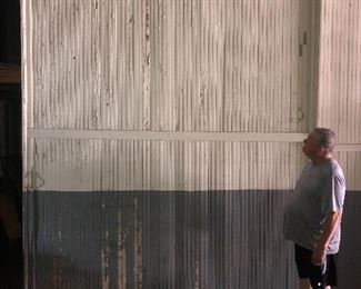 10' x 10' Barn Door with Hardware  to be removed by the buyer