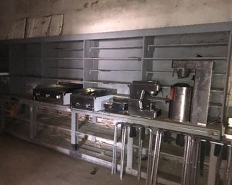 Back Bar to be sold... Removed by the buyer                                 Gas Griddle, Gas Grill, Pizza Oven, Coffee and Tea Machine from Savanna's Restaurant