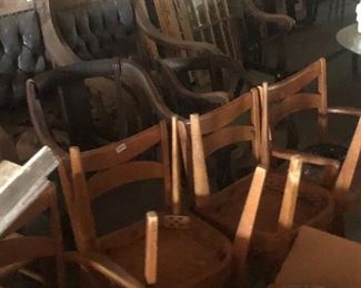 Haywood Wakefield Chairs, other antique chairs, BUILDING FULL!!