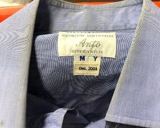  Micheal York’s Blue French Cucf Shirt from Austin Powers Goldmember Personalized Tag