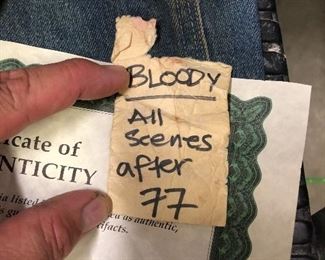 Lenny’s Overalls from Mice and Men Movie Note/ Tag