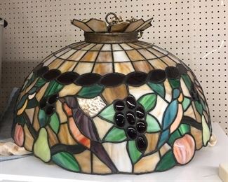 Leaded Glass Shade/ Fixture