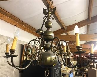 Antique Brass Chandelier