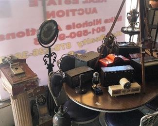 Vintage Radios, Antique Fire extinguishers etc
