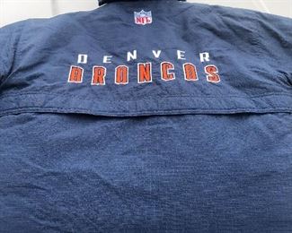 Autographed NFL Broncos Jacket 
Mike Shanahan Coach and 3 players