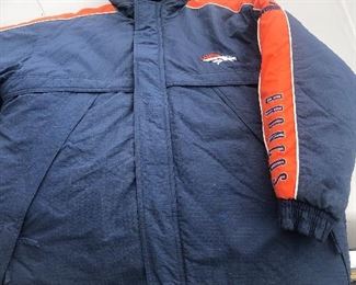 Autographed NFL Broncos Jacket 
Mike Shanahan Coach and 3 players