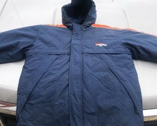 Autographed NFL Broncos Jacket 
Mike Shanahan Coach and 3 players