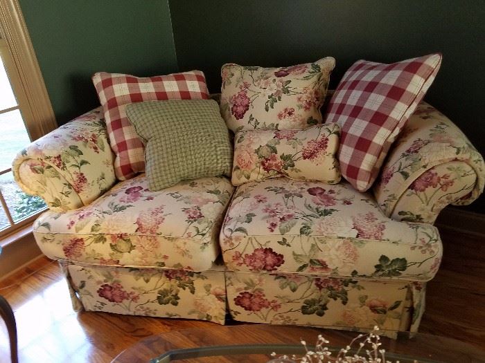Another view of this beautiful floral sofa