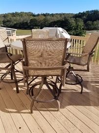 Top of the line outdoor table and chairs