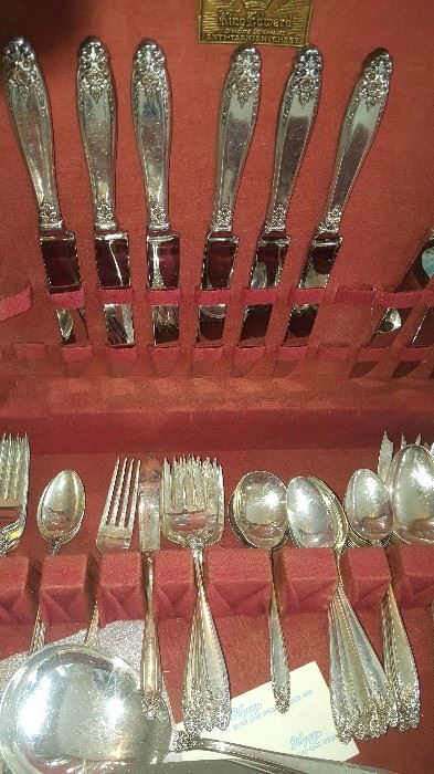 International Silver 
Sterling Silver 54 Pieces 
Approximately 2700 Grams