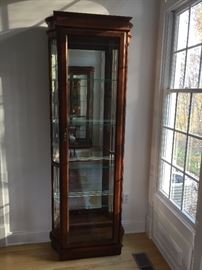 One of two Pulaski Furniture Company china cabinets.