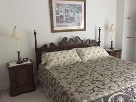Heritage bed and side tables.