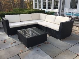 Resin wicker patio set.