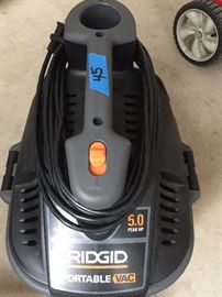 Ridgid portable vac.