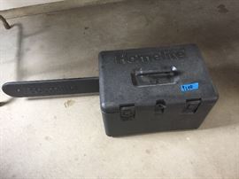 Homelite chainsaw.