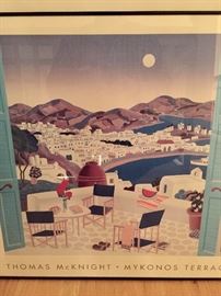 Several Thomas McKnight prints.