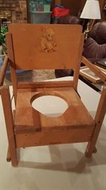 Vintage potty chair