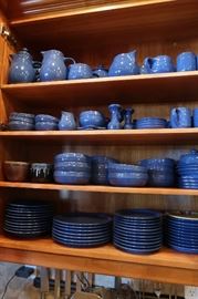 German, Frieslan.  Entire set including serving, candle holders, pitcher, serving pieces.