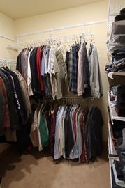 Men's clothes, all brand name labels