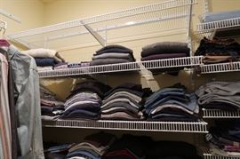 Men's clothes, all brand name labels