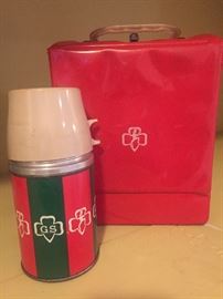 Vintage Girl Scout Vinyl Lunchkit