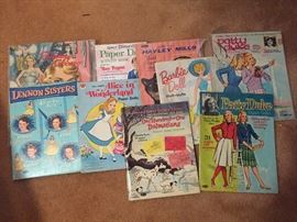 Several Old Paper Doll Booklets(Barbie, Lennon Sisters, Etc..)