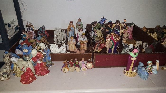 Many Nativity Scenes to choose from...all sizes