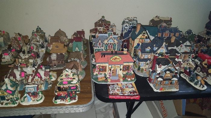 Loads of Christmas Village pieces, all sizes