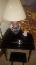 Child's Piano, Figurine, Lamp